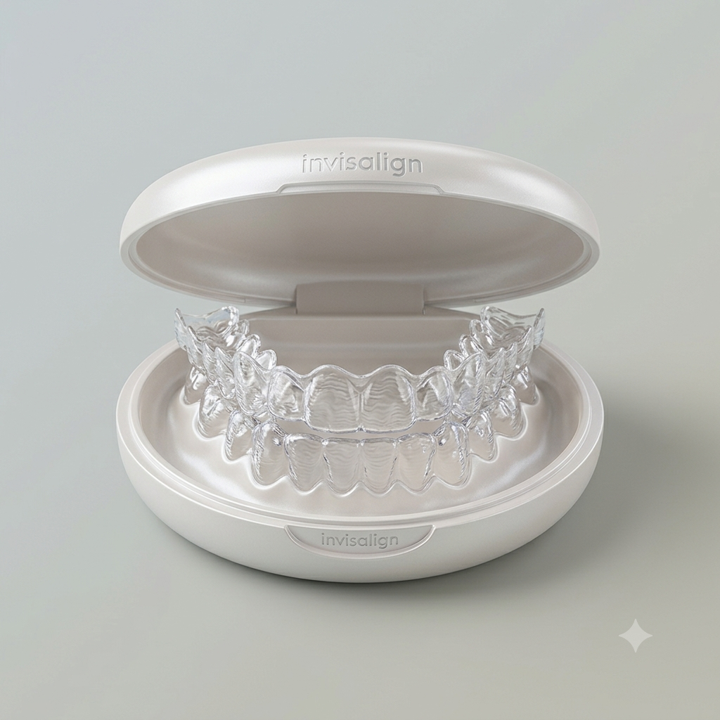 Por ser removível, o Invisalign® permite uma higiene oral diária facilitada através da escovagem e do uso de fio dentário, prevenindo a presença de placa bacteriana e problemas futuros.
